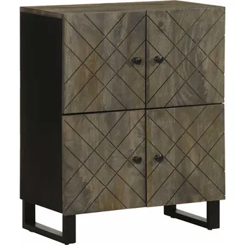 Organizace kuchyně Příborník 60 x 33 x 75 cm černá masivní mangovníkové dřevo - 8721158448033