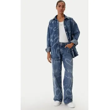 Dámské oblečení HUGO džínová košile Garesa_4_B 50553558 Modrá Oversize S