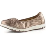 Caprice širší metalické baleríny taupe 9-22118-44 - 38 | P703441