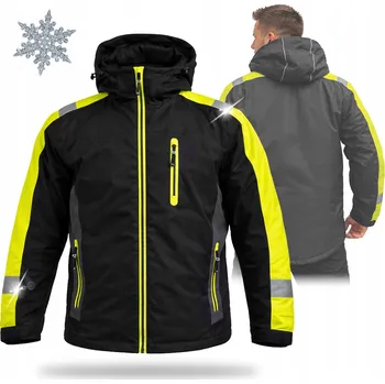 pracovní bunda Bunda FORINT pánská zimní pracovní bunda zateplená reflexní velikost 3XL