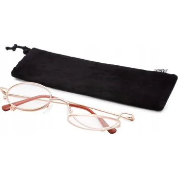 BRÝLE NA LÍČENÍ A ČTENÍ DÁMSKÉ KOREKČNÍ PLUSOVÉ KOVOVÉ +2,5