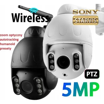 Bezpečnostní kamera BEZDRÁTOVÁ VENKOVNÍ WIFI KAMERA 5MPX S OTOČNÝM OBJEKTIVEM