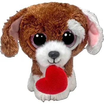 plyšák TY Beanie Boos CUDDLES 15 cm - pes se srdíčkem