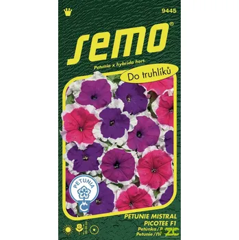 Semeno SEMO Petunie velkokvětá Mistral Picotee F1 50 ks