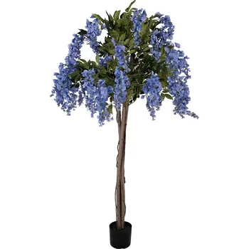 umělá květina Clayre & Eef - Umělý stromek s modrými květy 5PL0216