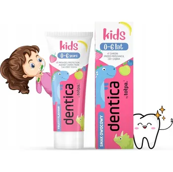 zubní pasta TOŁPA Dentica Zubní pasta pro děti 0-6 let, ovocná chuť, 50 ml