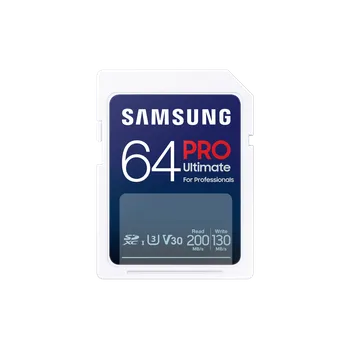 Ukládání dat Samsung PRO Ultimate SDXC Card 200 MB/s 64 GB Bílá