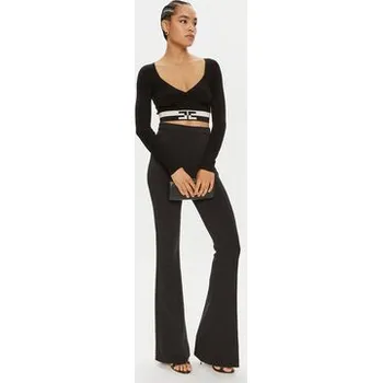 Dámská halenka Elisabetta Franchi Halenka MK-55S-46E2-V250 Černá Slim Fit 42