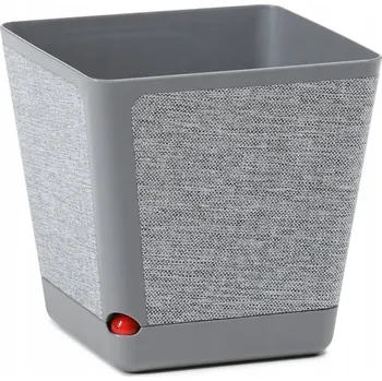 Květináč Plast Květináč šedý Lamela 24 cm x 24 x 18 cm