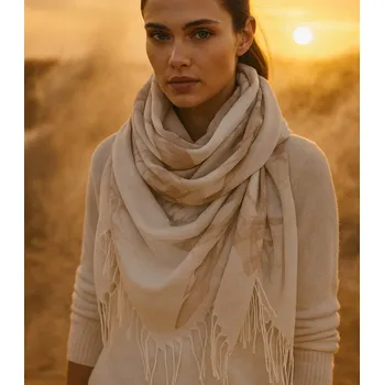 Šátek Agrafka šátek s květinami – polyester