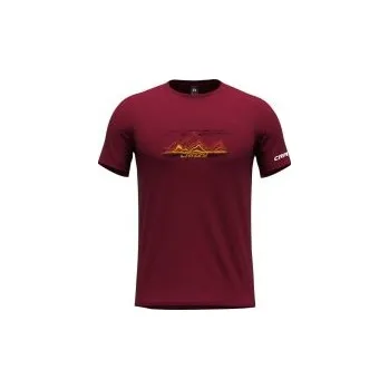 Pánské tričko Crazy Idea Shirt Logo Man brick M; Červená triko + DÁREK DLE VÝBĚRU!