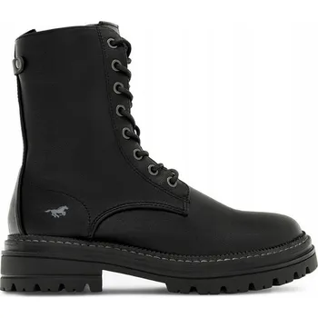 Dámské kozačky Mustang dámské černé kozačky 1398-507