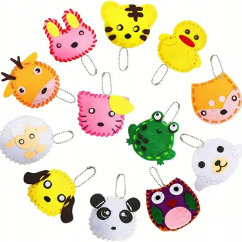 kreativní sada Sada na šití Vicloon, 12 filcových nášivek pro děti od 3 let