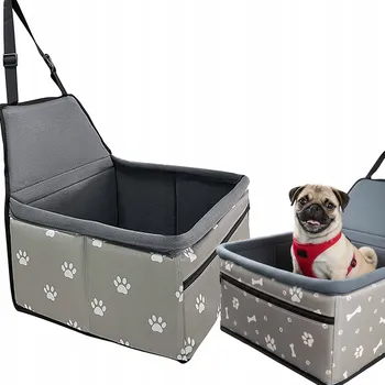 přepravka pro zvíře Přepravka pro psa DAZAPETS šedá M/L 38 cm x 23 cm x 39 cm