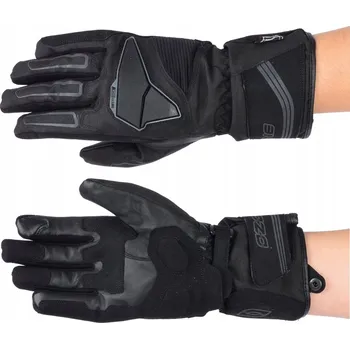 Moto rukavice KOŽENÉ RUKAVICE OZONE TOURING WP BLACK XS