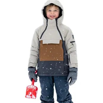 Dětská lyžařská bunda COLOR KIDS-Jr. Ski Jacket-1903-Pure Cashmere Hnědá 140