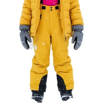 Snowboardové kalhoty Dětské lyžařské kalhoty COLOR KIDS-Ski Pants W. Pockets-3441-Saffron Žlutá 128