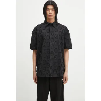 Pánská košile Bavlněná košile Daily Paper Trophy Shield Ss Shirt 2511156 černá 99X, vel. XL