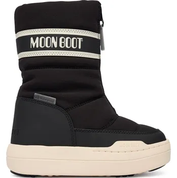 Pánská obuv Juniorské vysoké zimní boty MOON BOOT-MB JR PARK ZIP HIGH WP, N001 BLACK Černá 33