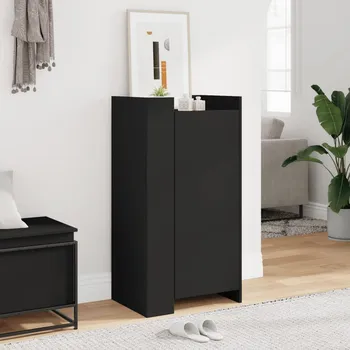 Botník Botník černý 52 x 37,5 x 100 cm kompozitní dřevo - 8721102806179