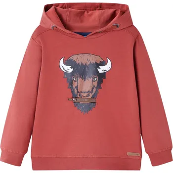 Chlapecká mikina Dětská mikina s kapucí červená 104 - 8721012025813