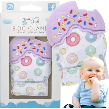 Ortodontické kousátko Bocioland silikonové, látkové, vícebarevné