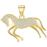 MOISS stříbrný přívěsek KŮŇ GOLD