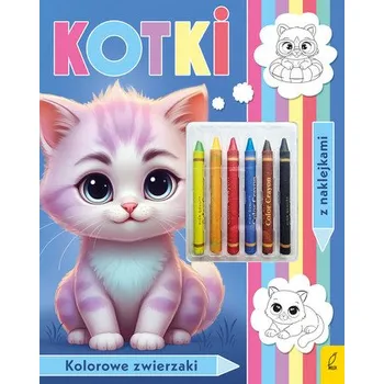 První čtění Kotki. Kolorowanka z kredkami - opracowanie zbiorowe