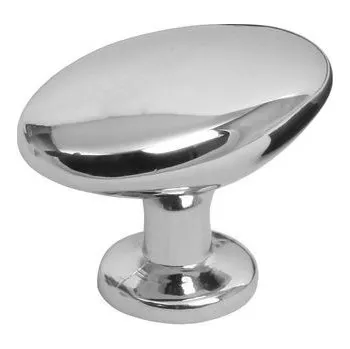 Nábytkové kování 81088 - knopka oválná 34x22mm/ chrom (81088 - knopka oválná 34x22mm/ chrom)