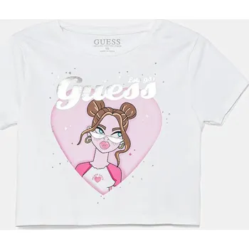 Oblečení a móda Dětské bavlněné tričko Guess J5YI08.K6YW4.9BYA bílá 00X, vel. 167