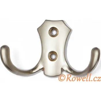 Věšák 99540 - H2B dvojháček satén nikl (99540 - H2B dvojháček satén nikl)
