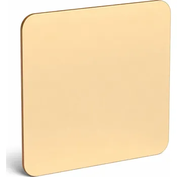 Zrcadlo Zrcadlo zrcadlo zlaté 2 mm, zaoblený čtverec, 20x20 cm, dekorace, ozdoba