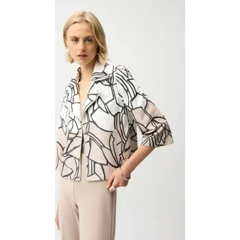 JOSEPH RIBKOFF dámská bunda bílobéžová vzorovaná