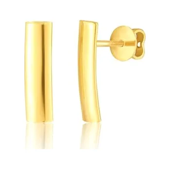 Náušnice Dámské náušnice ze žlutého zlata NA1839F + DÁREK ZDARMA