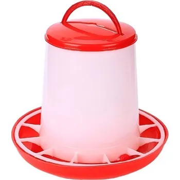 krmítko pro hospodářská zvířata Krmítko pro křepelky a drůbež červené 6kg