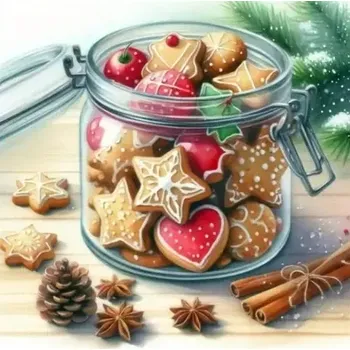 Diamantové malování Diamantové malování - Perníčky