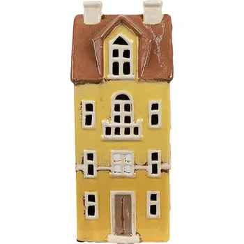 Svícen Clayre & Eef - Keramický svícen na čajovou svíčku HOUSE 6CE1913