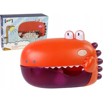 Hračka pro nejmenší DINOSAURUS PRO VÝROBU MÝDLOVÝCH BUBLIN HRAČKA DO KOUPELE AUTOMAT