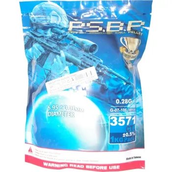 Airsoftová kulička Airsoftové kuličky G&G 0,28g, 3550bb