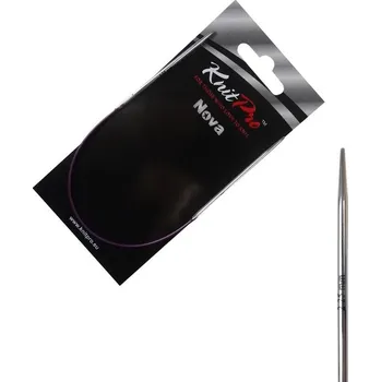 Nástroj na niť a příze KnitPro Nova kruhové kovové fixní jehlice 2,25mm 25cm (KnitPro Nova kruhové kovové jehlice 2,25mm 25cm)