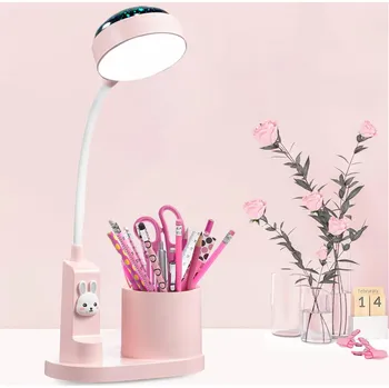 Lampička STOLNÍ LAMPA S HUSÍM KRKEM NA PSACÍ STŮL S PROJEKCÍ NA TUŽKY, STMÍVATELNÁ