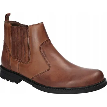 Dámská zimní obuv AMERICAN CLUB CY87 ZATEPLENÉ KOTNÍKOVÉ BOTY ZIMNÍ BOTY KOŽENÉ PÁNSKÉ HNĚDÉ 42