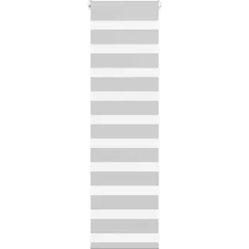 Roleta vidaXL Zebra roleta 50x100 cm šířka látky 45,9 cm polyester [4014719] Barva: světle šedá