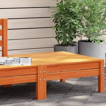 Zahradní pohovka Zahradní podnožka voskově hnědá masivní borové dřevo - 8721012077614