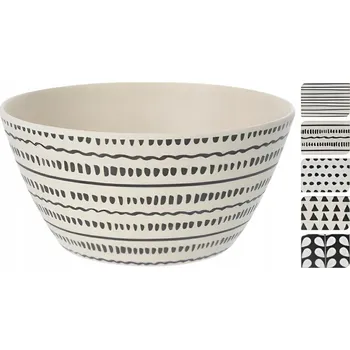 Miska salátová mísa bambusová melaminová 14.5x7 cm mix vzorů