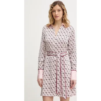 Dámské šaty Šaty Guess BLERTA W6RK90.WF1T2 růžová 30X, vel. L