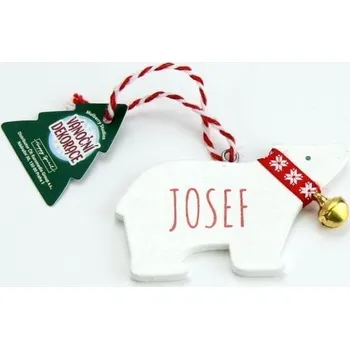 Vánoční dekorace Vánoční dekorace lední medvěd JOSEF