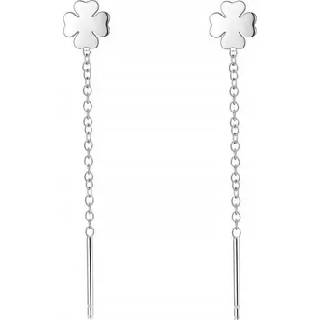 Náušnice Stříbro Náušnice s řetízkem 925