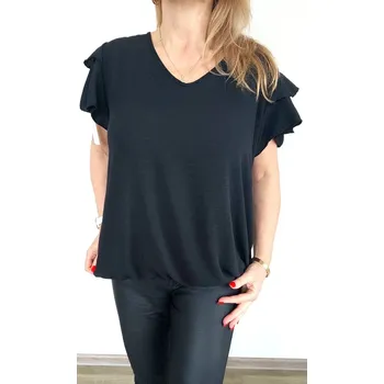 Dámská halenka Made in Italy Dámská halenka ALESSIA UNI, barva černá