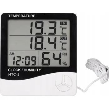 Meteostanice Meteostanice HTC-2 teploměr vlhkoměr hodiny LCD SP-258